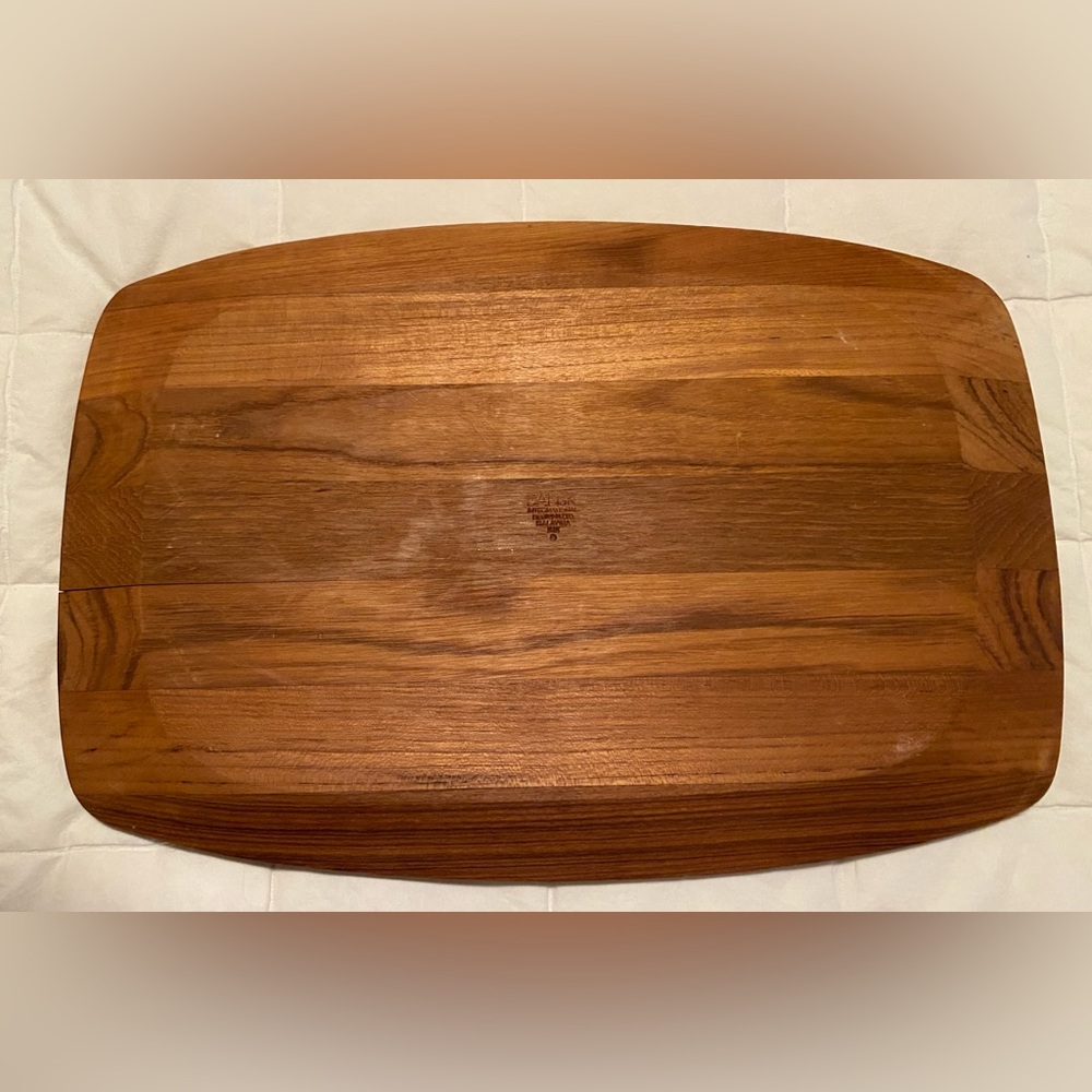 Vintage Dansk Mid Century Modern Teak Rosewood Cheese Charcuterie Board Tray - Picture 5 of 7